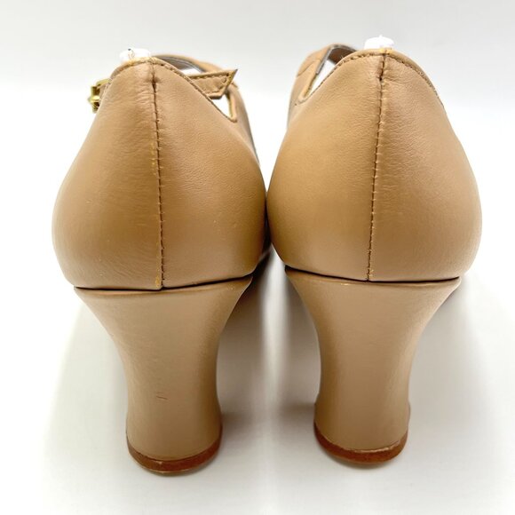 Capezio Womens Size 7.5 # 653 Manhattan Character Caramel Tan Dance Shoes Heels - Picture 6 of 15
